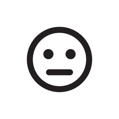 neutral face icon 