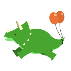 Birthday Dino Character