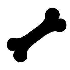 Fototapeta premium bone silhouette vector icon sign symbol illustration design. 