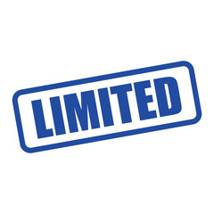 limited stamp sign symbol vector icon