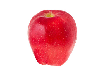 Red apple isolated on white background. Healthy food, fruit.