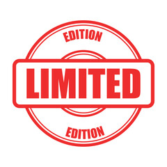 limited stamp sign symbol vector icon