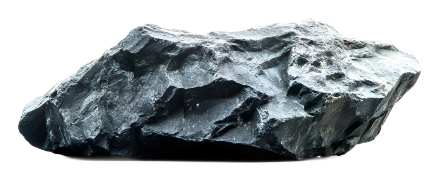 Icelandic rock on a white background. isolated background.