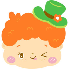 St. Patrick’s day cute flat vector 