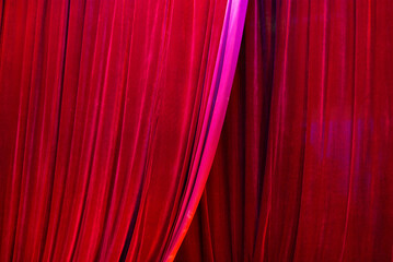 red theater curtain
