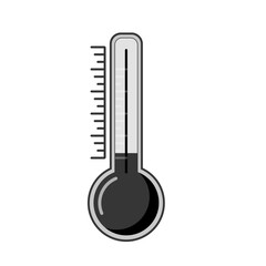 Cold thermometer with a snowflakes. Temperature weather thermometers meteorology, temp control thermostat device flat vector icon. Medical thermometers