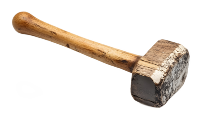 Impact mallet on a transparent background. isolated background.
