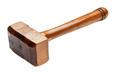 Impact mallet on a transparent background. isolated background.