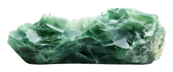 Fototapeta premium Imperial jade on a transparent background. isolated background.