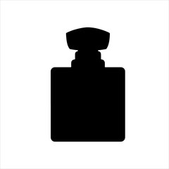 Perfume bottle silhouette vector icon sign symbol illustration design.