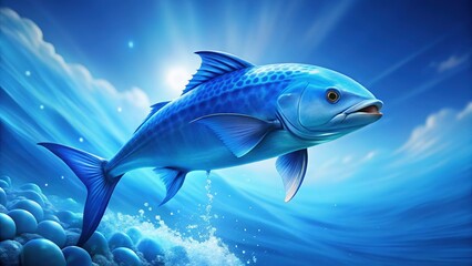 Vibrant Blue Food Photography: Blueberry Tart with Lemon Glaze