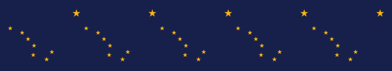 Alaska long banner flag digital vector illustration