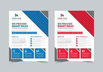 Professional Business Flyer Template , CMYK , US Letter , Print Ready , 0.125 Bleed