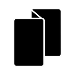 Brochure icon color editable on white background