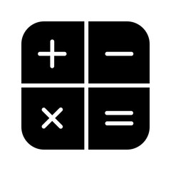 Fototapeta premium Calculator icon color editable on white background