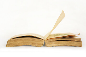 old book isolated on white background