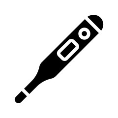 Thermometer icon color editable on white background