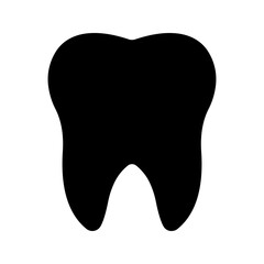 tooth icon color editable on white background