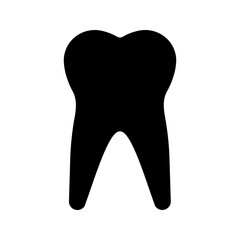 tooth icon color editable on white background