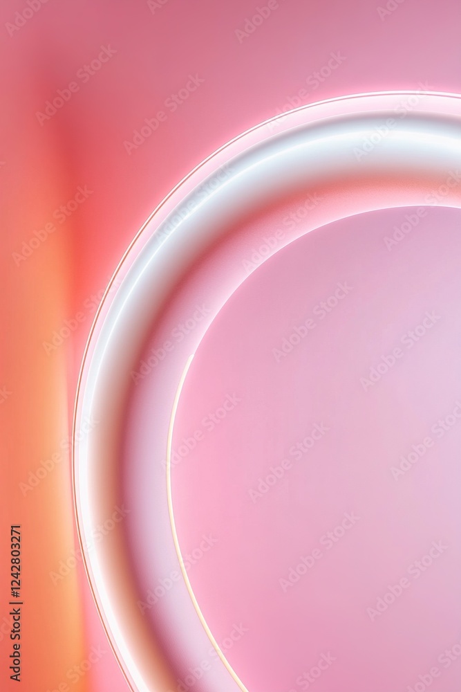 Poster a smooth color gradient flows from deep crimson to bright pink, creating a visually striking backdro