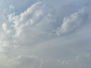 Sky at daytime with beautiful texture. Bright clouds in the sky during the day.