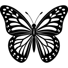 butterfly silhouette vector