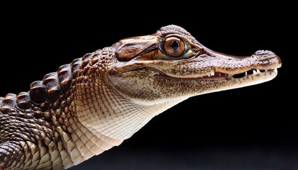 close up of a crocodile head