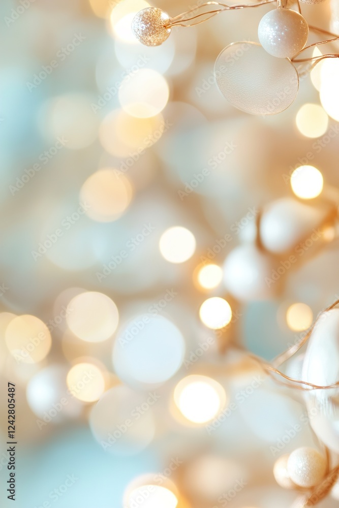 Aufkleber the artwork showcases an abstract arrangement of soft-focus circles illuminated in various shades of