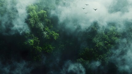 Fototapeta premium Mysterious underwater scene, vibrant marine life amidst lush greenery, perfect for nature-related themes or ocean exploration.