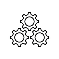 Gear logo vector icon