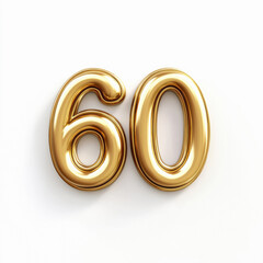 sixty number in golden balloon