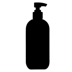 Shampoo silhouette vector icon sign symbol illustration design.