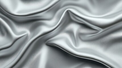 Obraz premium Silver Gray Fabric Draped Texture