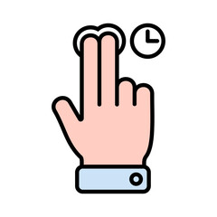 Hand Gesture Timer Screen Icon