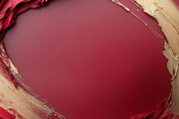 Vibrant red backdrop accented with flowing gold streaks, elegantly framing a clear central area designed for impactful messaging. Perfect for promotional content