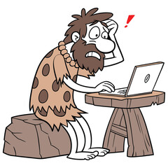 Cheerful Cartoon Computer.