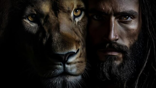 Portrait of jesus as the lion of judah a powerful depiction of strength and majesty