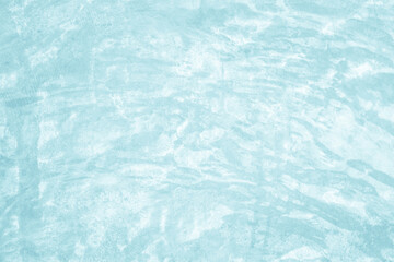 Blue light concrete texture for background in summer wallpaper. Cement colour and sand wall of tone vintage. Abstract teal light color. Cement grain texture paint watercolor for design decoration.