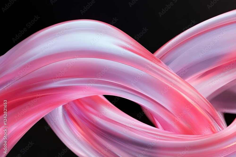 Poster swirls of red and pink neon-colored smoke create a vibrant and dynamic visual effect against a dark 