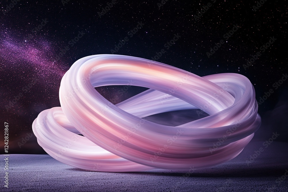 Aufkleber abstract swirls of red and pink neon-colored smoke blend softly over a dark surface, showcasing dyna