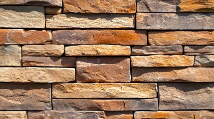 Rustic Brown Stone Wall Texture Background Image