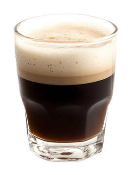 Irish car bomb glass on a transparent background. isolated background.