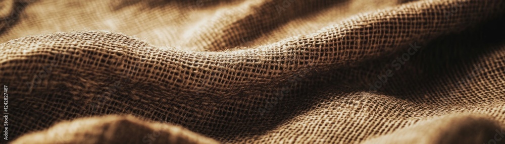 Poster textured burlap fabric background image
