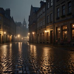 Fototapeta premium evening in the city