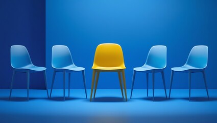 Obraz premium we are hiring chair now we are hiring position hiring job interview seat are open for hiring 