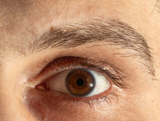 close up of eye