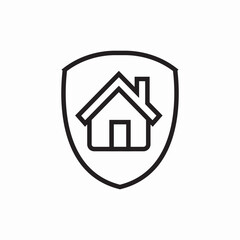 Round home button icon vector sign