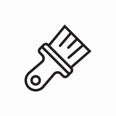 Paint brush renovation icon vector sign