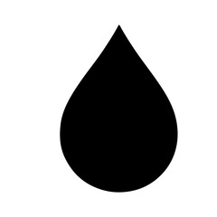 Water drop silhouette vector icon sign symbol illustration design.