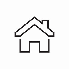 Home building house icon vector sign